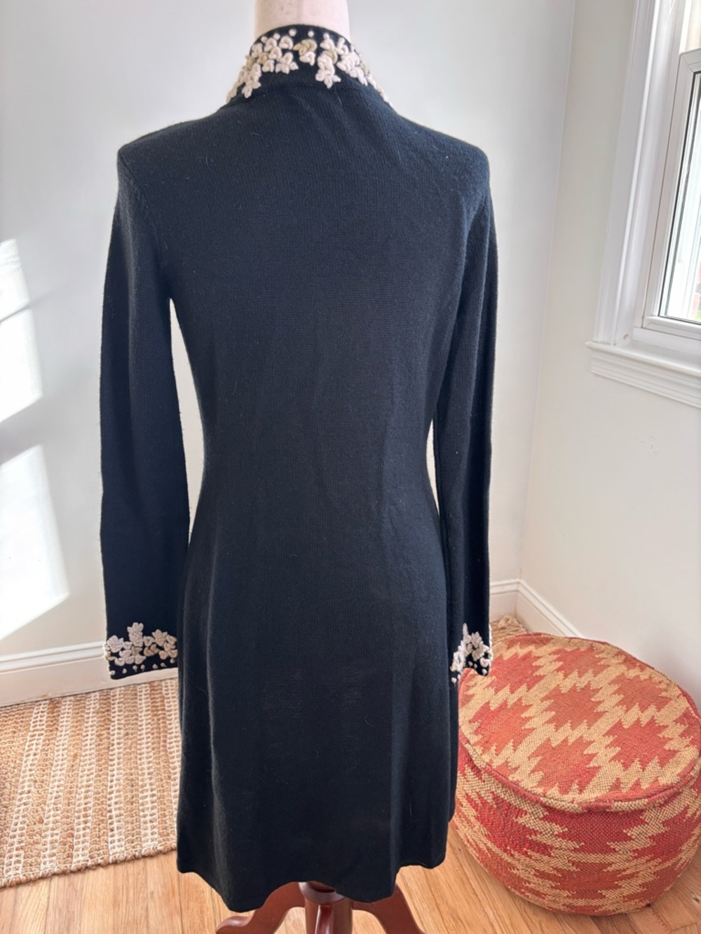 MODA International Size Small Wool Blend Open Front Cardigan - Picture 6 of 7